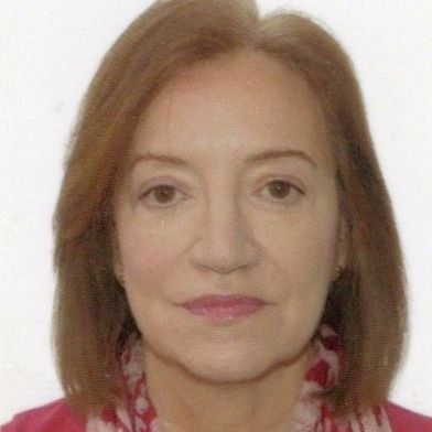 Woman with shoulder-length hair